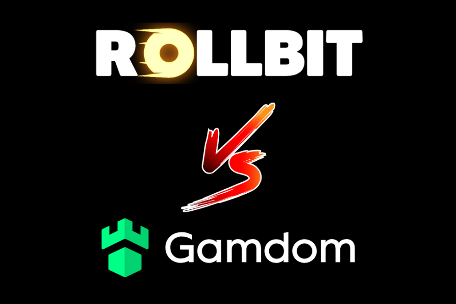 A side-by-side comparison of Rollbit Casino vs Gamdom Casino with highlights of key features, bonuses, and user experience.