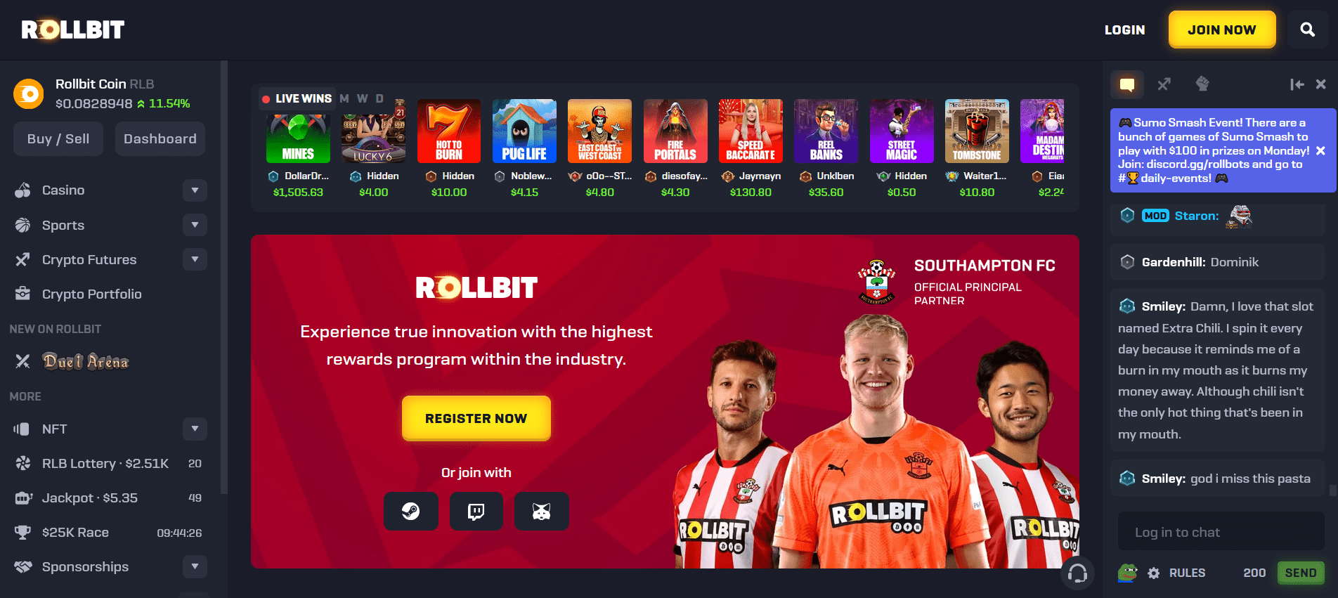 Rollbit Casino Interface - Is It Any Good?