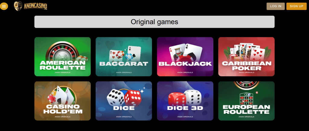 Anonymous Crypto Casino